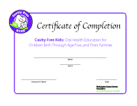CFK Classroom Training Certificate Fillable
